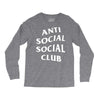 anti social social club White logo Long Sleeve Shirts
