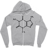 Caffeine Molecule Zipper Hoodie