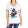 who loves frenchies Ladies Curvy T-Shirt