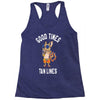 good times tan lines Racerback Tank