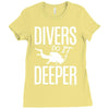 ow divers do it deeper Ladies Fitted T-Shirt