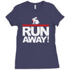 run away rabbit Ladies Fitted T-Shirt