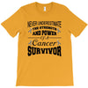 never underestimate the strength and power of a cancer survivor T-Shirt