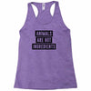 animals are not ingredients Racerback Tank