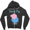 peppa pig uncle pig Zipper Hoodie