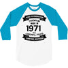 Premium Vintage 1971 3/4 Sleeve Shirt