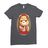 brown bear Ladies Fitted T-Shirt