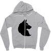 THE KING WOLF Zipper Hoodie