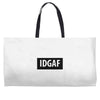 idgaf Dua Lipa Weekender Totes