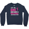 all this girl care about is volleyball Crewneck Sweatshirt