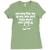 if you can read this put me back on my horse Ladies Fitted T-Shirt