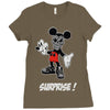 mickey mouse la face cachee en Ladies Fitted T-Shirt
