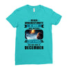 Never Underestimate A Man Who Watches Lost in Space And Was Born in De Ladies Fitted T-Shirt
