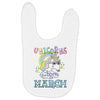unicorns are born in march cute unicorn Baby Bibs