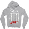 gsus saves chord Zipper Hoodie