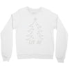 lit af christmas tree Crewneck Sweatshirt
