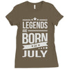 legends are born in july Ladies Fitted T-Shirt