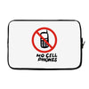no cell phones Laptop sleeve