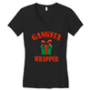 gangsta wrapper Women's V-Neck T-Shirt
