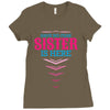 Have No Fear Sister Is Here Ladies Fitted T-Shirt