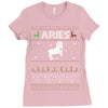 aries  christmas ugly sweater Ladies Fitted T-Shirt