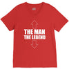 the man the legend funny V-Neck Tee