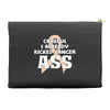 Careful I Already Kicked Cancer Ass Accessory Pouches