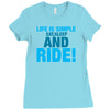 Eat Sleep Ride Ladies Fitted T-Shirt