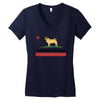 colifornia republic parody pugfornia republic Women's V-Neck T-Shirt