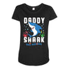 daddy shark doo doo doo family matching Maternity Scoop Neck T-shirt