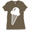 ice cream cone funny Ladies Fitted T-Shirt