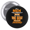 all men are created equal but only the best are born in january 1 Pin-back button