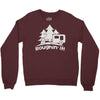 roughin' it roughing trailer camping camp Crewneck Sweatshirt