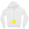 funny 80s pacman 'eating buttons' Zipper Hoodie