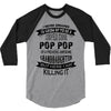 Super Cool Pop Pop Of A Freaking Awesome Granddaughter 3/4 Sleeve Shirt