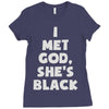 i met god she's Ladies Fitted T-Shirt