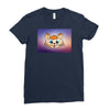 Orange cat Ladies Fitted T-Shirt