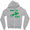 born to ride horse riding pony horse Zipper Hoodie