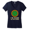 i'm huge (in the shire) Women's V-Neck T-Shirt