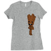 hidden groot [converted] Ladies Fitted T-Shirt