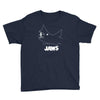 jaws chalk board movie licensed cotton blend adult Youth Tee