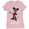 mickey mouse la face cachee en Ladies Fitted T-Shirt