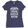 Super Cool Momma Of A Freaking Awesome Daughter Ladies Fitted T-Shirt