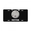 pluto Never Forget License Plate
