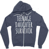 teenage daughter survivor Zipper Hoodie