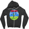 the sound of kombat Zipper Hoodie