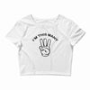 i'm this many Crop Top
