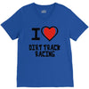 i love dirt track racing V-Neck Tee