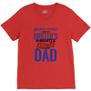 Behind Every Great Driller's Daughters Is A Truly Amazing Dad V-Neck Tee