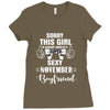 sorry this girl is already taken by a super sexy november boyfriend Ladies Fitted T-Shirt